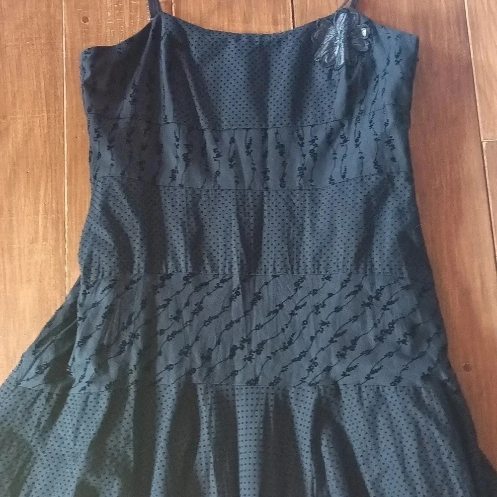 Dolcezza dark romantic goth tiered black witchy whimsigoth handkerchief hem  M - Picture 12 of 16